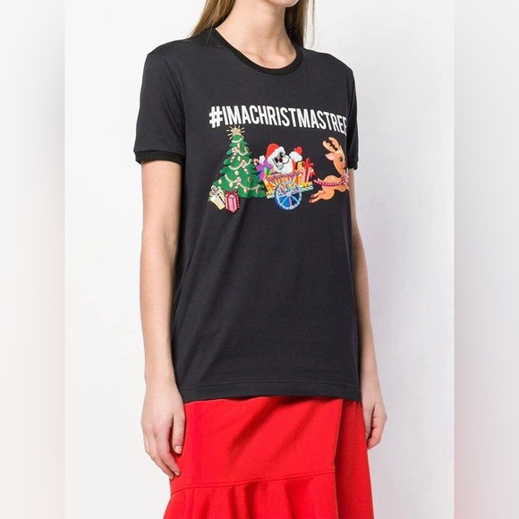 DOLCE & GABBANA #IAMACHRISTMASTREE T-SHIRT - Picture 2 of 11